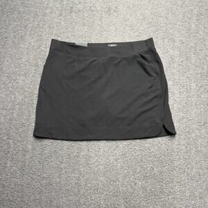 NWT 32 Degrees Cool Skort Womens XL Black Tennis Skirt Athletic Elastic Stretch